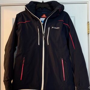 Columbia Women's Ski Jacket - Black with Pink Accents